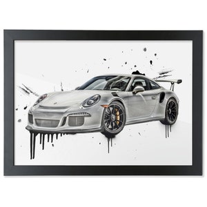 Porsche 911 GT3 RS Wall Art Poster