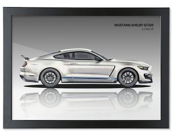 2020 Ford Mustang Shelby GT350 Digital Illustration