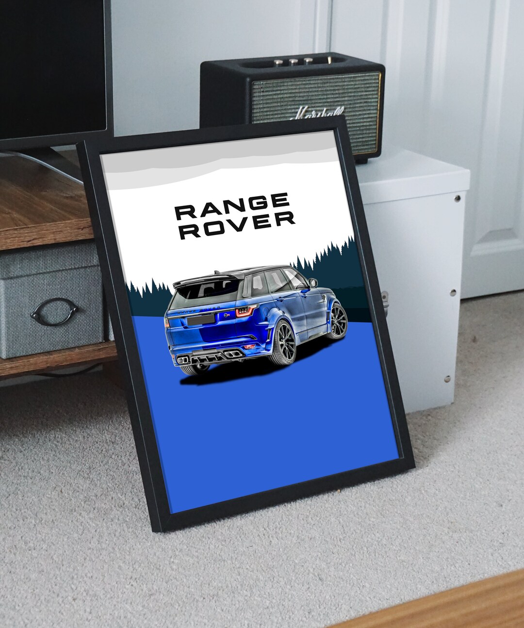 Range Rover Collection Poster Land Rover Range Rover Sport SVR Limited Edition Wall Art Poster - Etsy