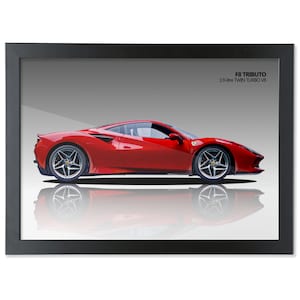 Ferrari F8 Tributo Digital Illustration