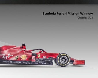 F1 Scuderia Ferrari Mission Winnow Wall Art Poster