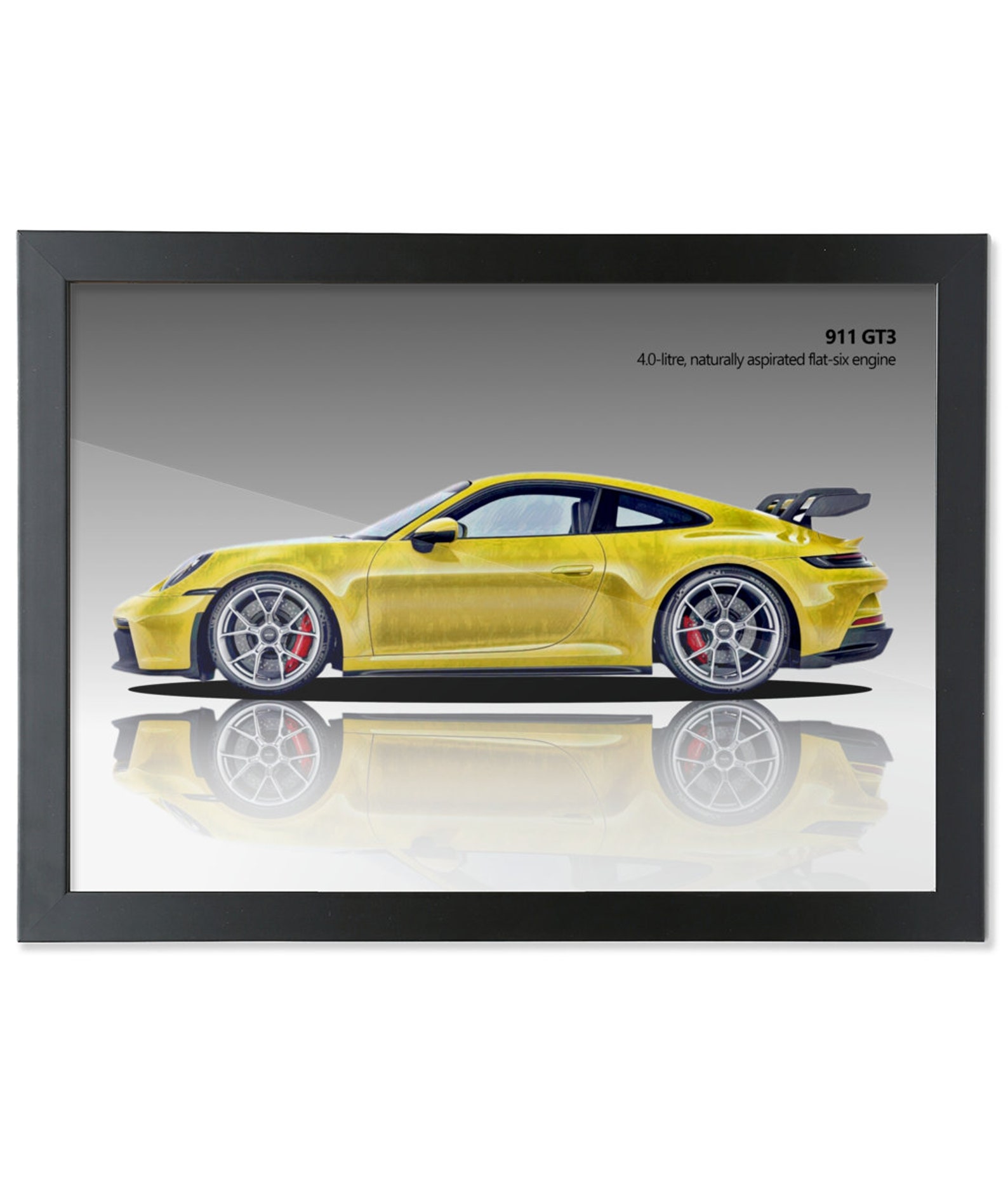 Tableau Toile Porsche 911 GT3 - Décoration Murale Moderne - Multicolore - NI Exclusives