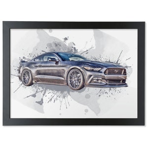 Ford Mustang Wall Art Poster