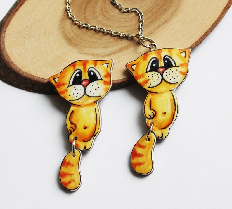 Ginger cat Pendant Personal cat pendantkitten necklace Etsy