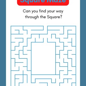 Colorful and Fun Activity Shape Maze Activity Worksheets Coloring Pages Printable Worksheets ...