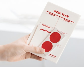 mini notepad memo note monthly tracker monthly plan free delivery and gift in the UK WOOOPY