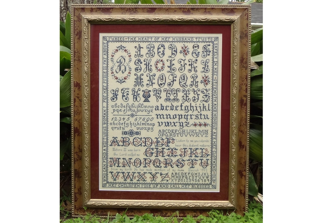 Namesake Frame Design Namesake Sampler ~ Cross Stitch Pattern ~ My Big Toe Designs ~ PDF ...