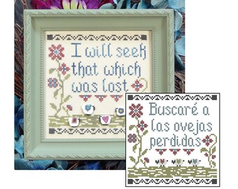Buscaré a Las Ovejas Perdidas ~ Cross Stitch Pattern ~ PDF Download