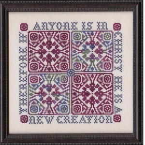 A New Creation II Corinthians 5:17 Bible Christian Cross Stitch Pattern My Big Toe Designs ~ PDF Instant Digital Download