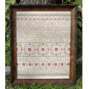 Prayer of Saint Francis - Cross Stitch Pattern ~ Antique Reproduction Style ~ PDF Instant Digital Download