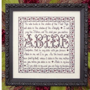 Building Blocks Abide Bible Christian Cross Stitch Pattern My Big Toe Designs ~ PDF Instant Digital Download