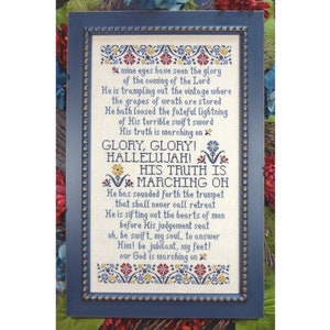 Battle Hymn of the Republic ~ Cross Stitch Pattern ~ PDF Instant Digital Download