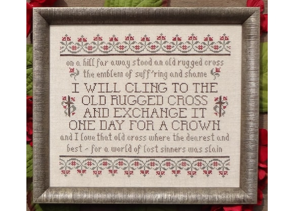 The Old Rugged Cross ~ Cross Stitch Pattern My Big Toe Designs ~ PDF Instant Digital Download