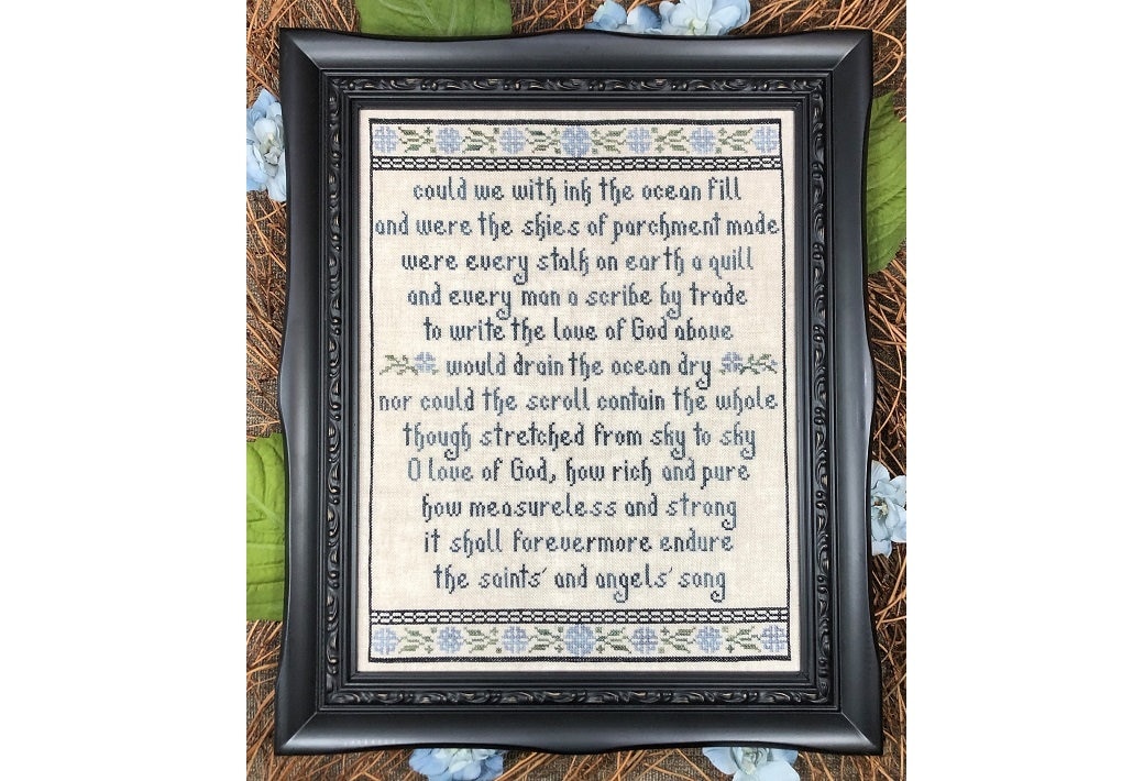 The Love of God Hymn Christian Cross Stitch Pattern My Big Toe Designs ~ PDF Instant Digital Download