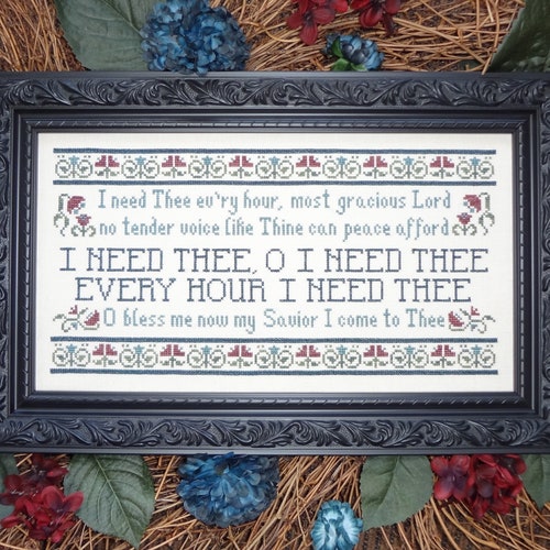 How Great Thou Art Hymn Cross Stitch Pattern My Big Toe Etsy