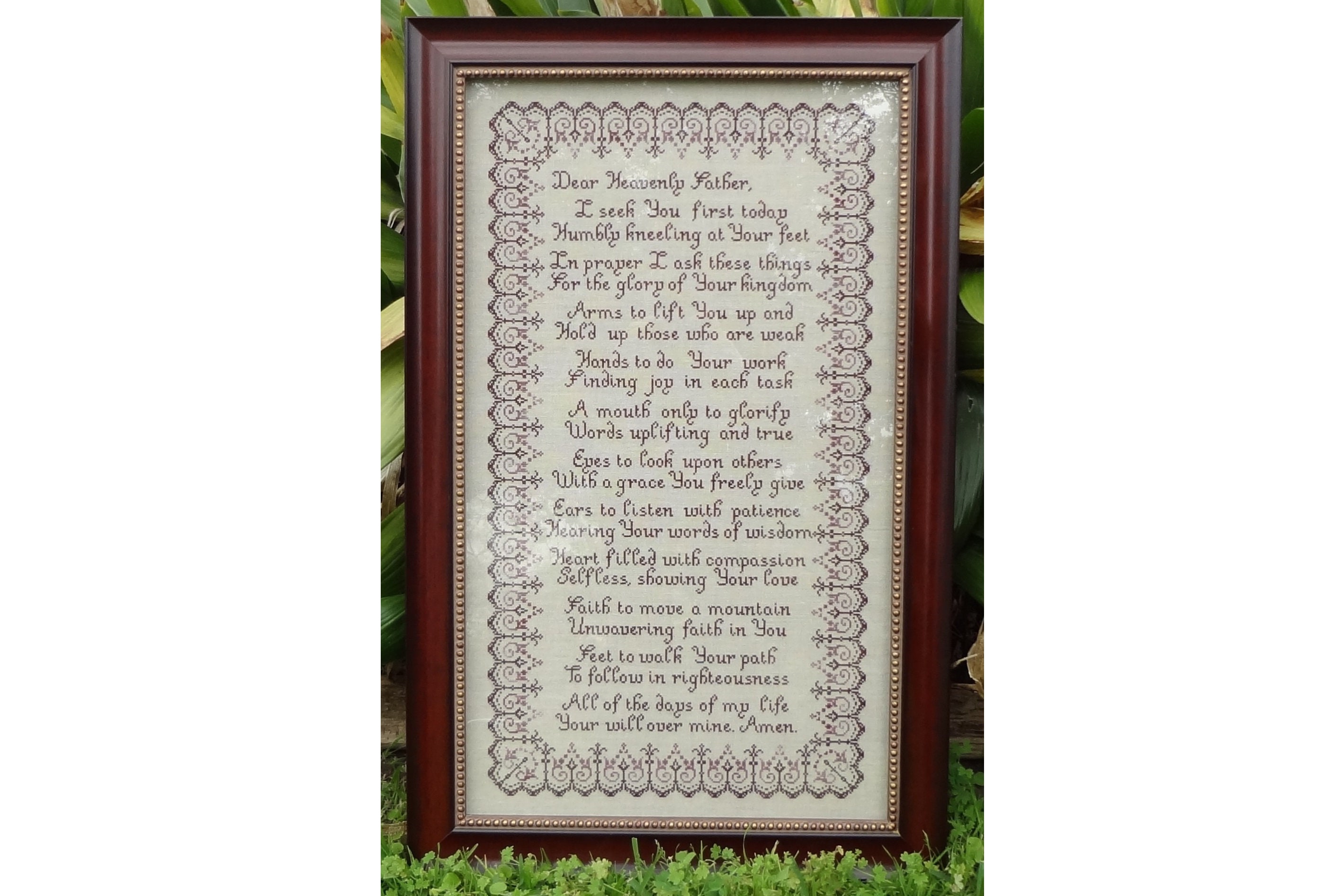 REMEMBER ME Poem CROSS STITCH PATTERN counted