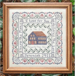His Plan Jeremiah 29:11 Bible Christian Cross Stitch Pattern My Big Toe Designs ~ PDF Instant Digital Download