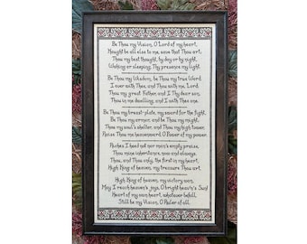 Be Thou My Vision ~ Hymn Cross Stitch Pattern ~ PDF Instant Digital Download