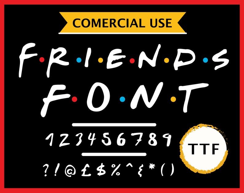 Free Free 69 Friends Letters Svg SVG PNG EPS DXF File