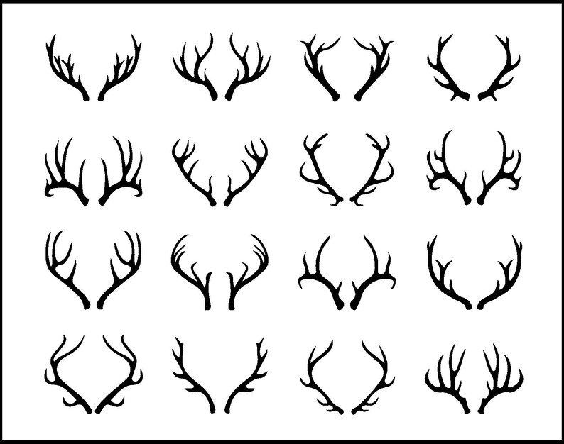 Download Antlers SVG Bundle Deer Antlers Svg file for cricut Antler | Etsy