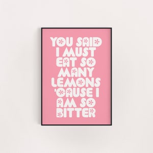 Foundations poster print, birthday gift for her, A5 8x10 A4 A3, wall art retro groovy, music lyric poster print