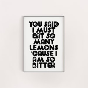 Foundations poster print, birthday gift for her, A5 8x10 A4 A3, wall art retro groovy, music lyric poster print