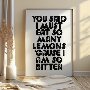 Foundations  Kate Nash Poster Print, Music Lyric Wall Art