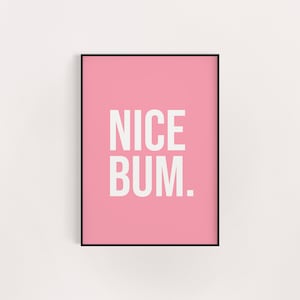 Belle impression d'affiche rose, cadeau d'anniversaire pour elle, A5 8 x 10 A4 A3, art mural rétro groovy sans cadre, cadeau féministe unique