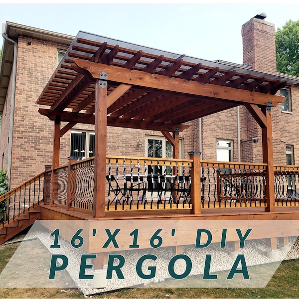 Build Your Own Pergola / 16'x16' / DIY Plans/Pergola Plans