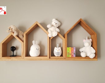 DIY Wooden Shelves Plans / Set of 4 different size shelves plans / Kids Shelves / Book shelves plan