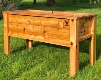 Cedar Planter Plans / Raised Planter Box / planter box plans / garden box / Outdoor Planter / garden bed / Elevated Garden Bed