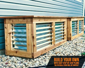 Corrugated Metal Raised Garden Bed Plan, DIY Steel Planter (PDF Plan)