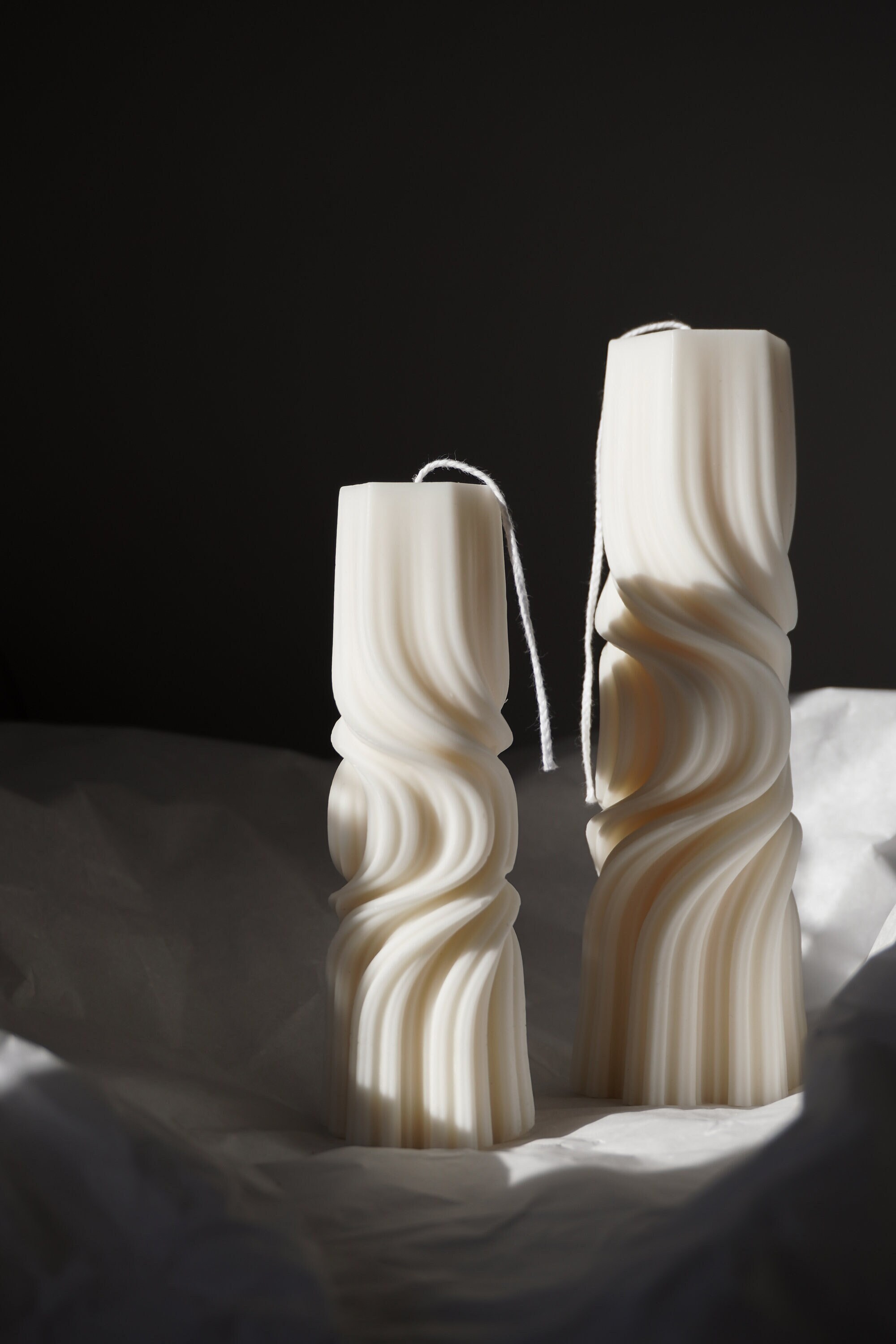Sculptural Candle Set Gift Idea Soy Wax Candle Gift Set Home Decor ...