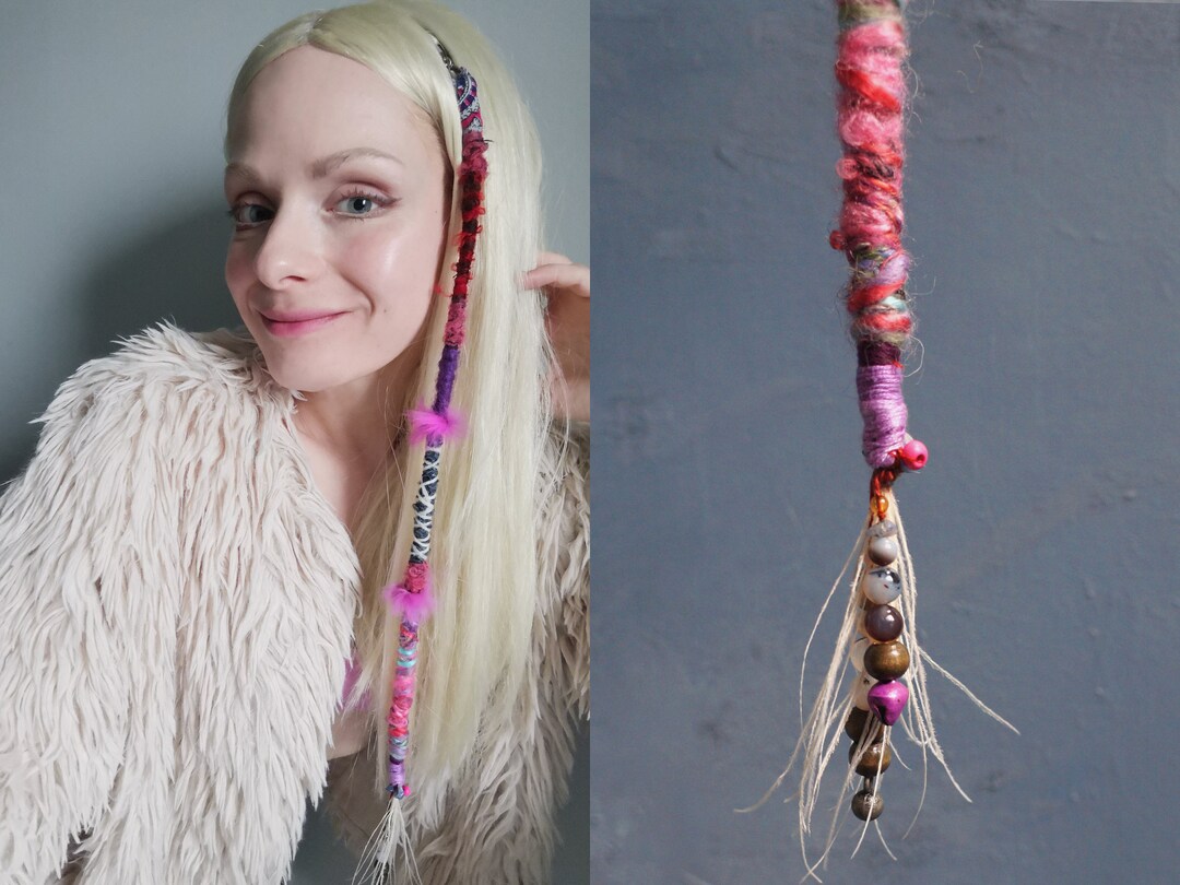 Dread Wrap Dreadlock Festival Hair Accessory Boho Hair Wrap Etsy