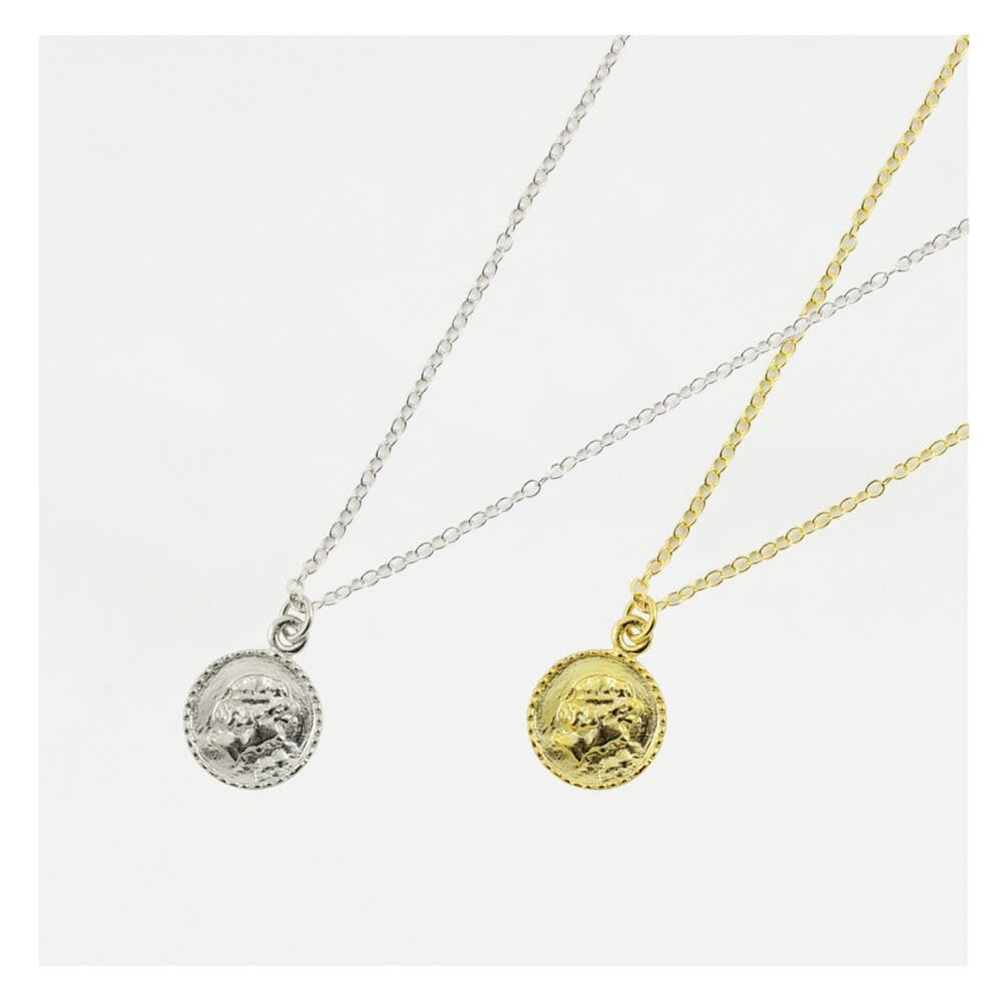 Sterling Silver Coin Necklace/valentines Day Gift Mothers Day Gift