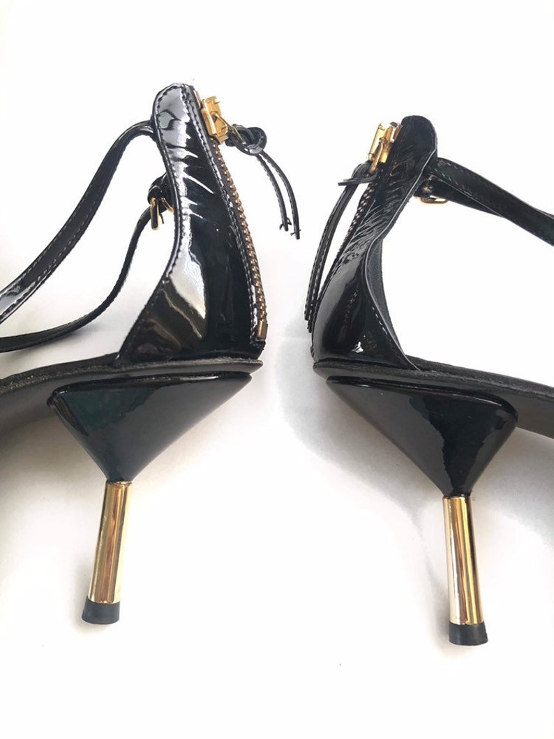 Vintage MIU MIU Black Pointed Toe Heels Shoes Size 40 | Etsy