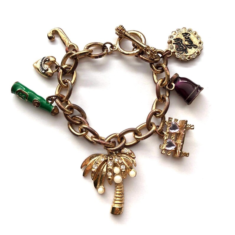 Vintage JUICY COUTURE Charm Toggle Bracelet Etsy