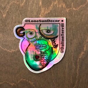 Holographic Skeleton - Sticker