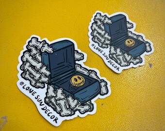 Smiley Pin - Sticker