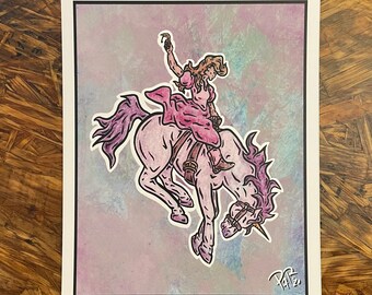 Bronco Princess Print - Digital Prints