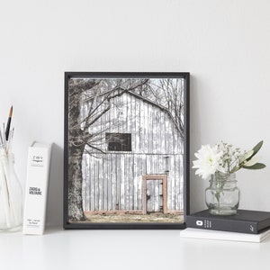 Grey Barn 8x10 Ratio - Printable File - INSTANT DOWNLOAD - Office, Home ...