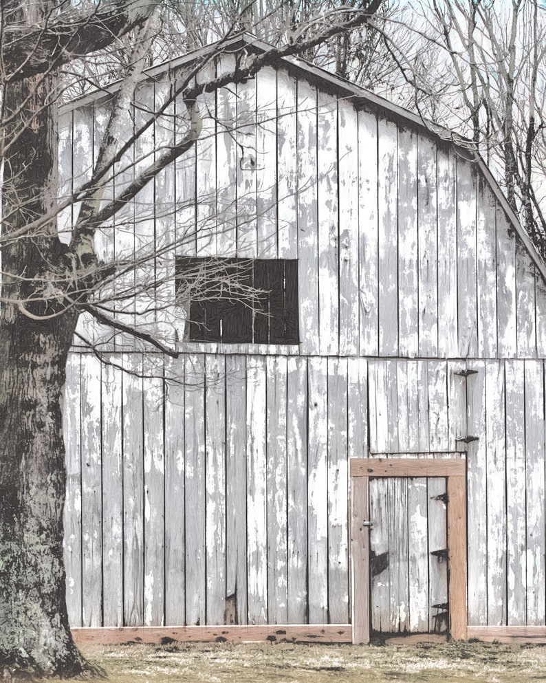 Grey Barn 8x10 Ratio - Printable File - INSTANT DOWNLOAD - Office, Home ...