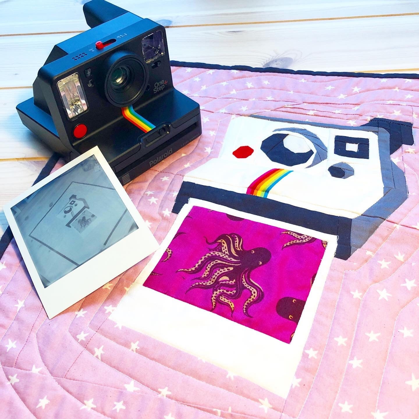 In A Snap Polaroid Camera Quilt Block Pattern Etsy