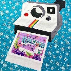 In A Snap Polaroid Camera Quilt Block Pattern image 5