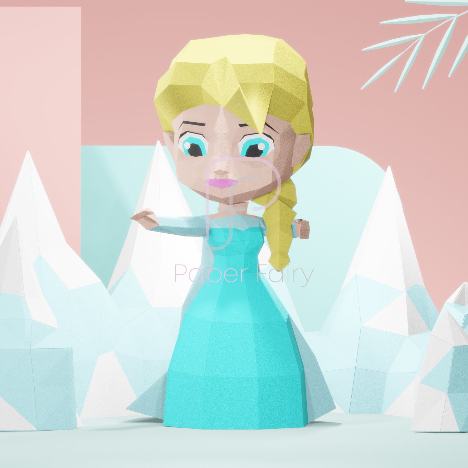 Princess Doll 3d Papercraft Sculpture 2 Designsprincess Doll - Etsy