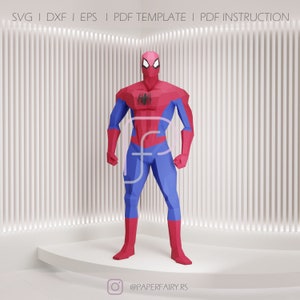 Low Poly Spider Papercraft Sculpture: Modern Art Decor (PDF Pattern)