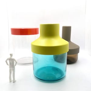 Vintage Ikea PS color vases / storage jars set of 3 Mix & match