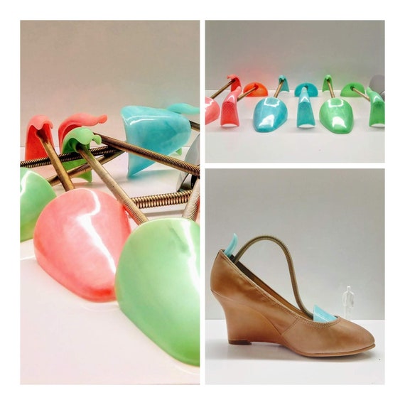 Set shoe spanners 50s pastel plastic