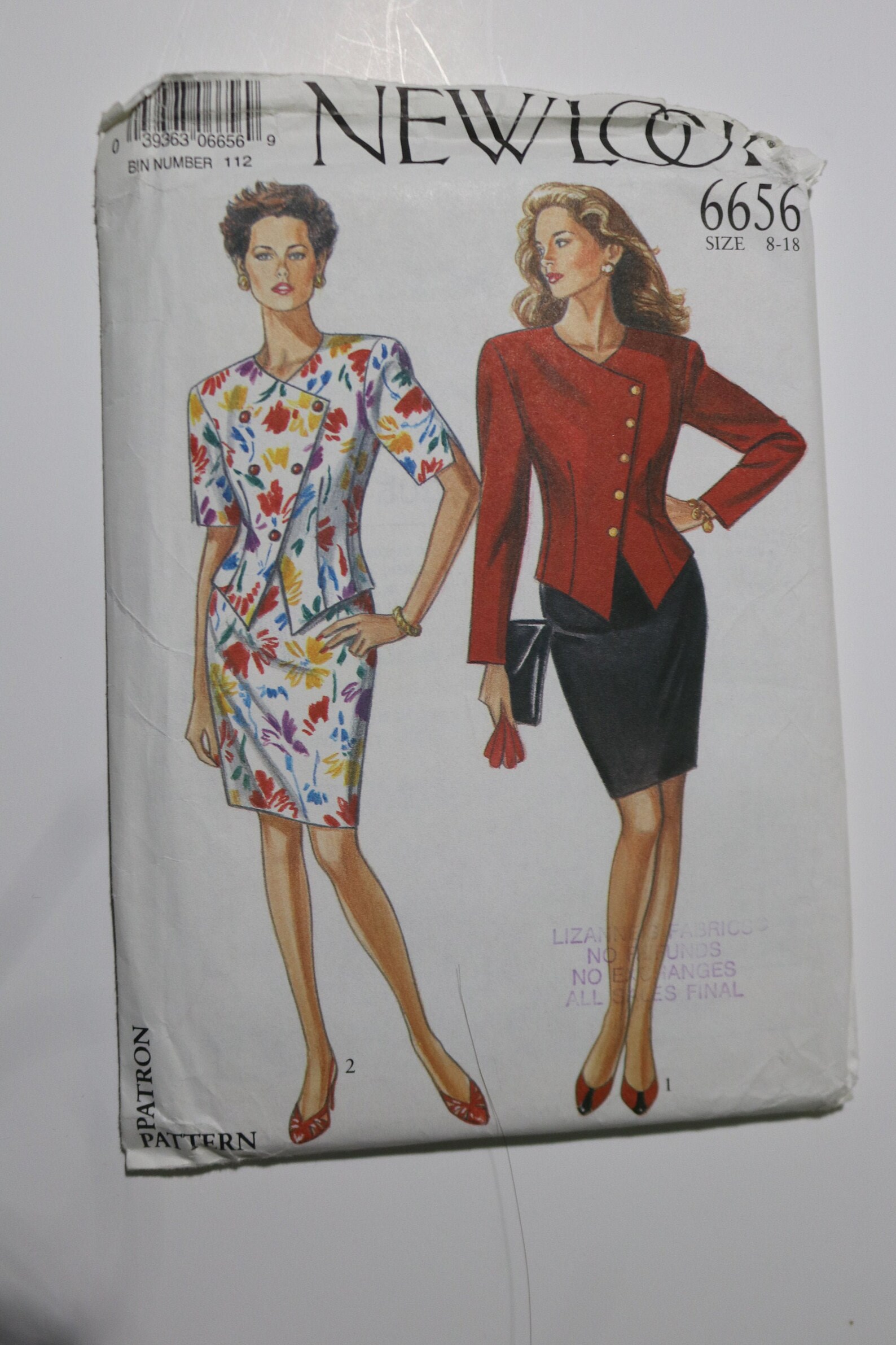 New Look 6656 Misses Suit Jacket and Skirt Sewing Pattern | Etsy