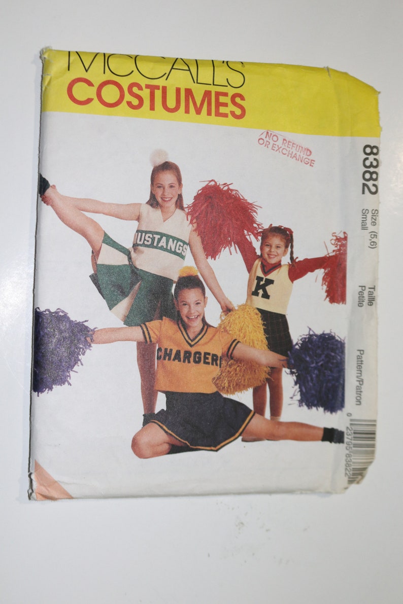 McCalls 8382 Children/'s and Girls Costumes Sewing Pattern UNCUT Size Small 5,6